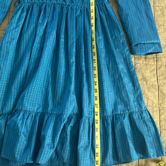 Bonnie Jean Vintage 80s Kid Dress with Lace Collar - Picture 8 of 10